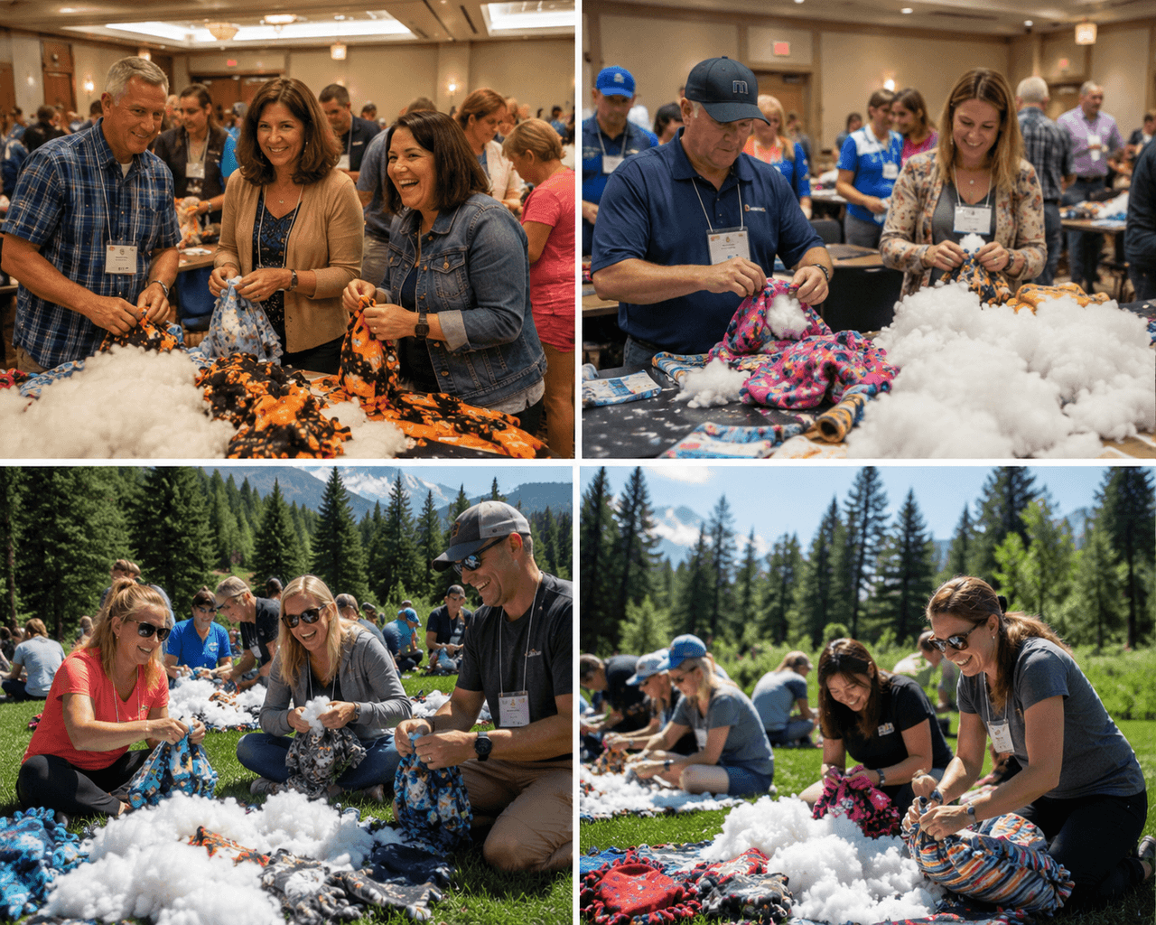 Dog Bed Assembly — Housewarming team building with Building Teams